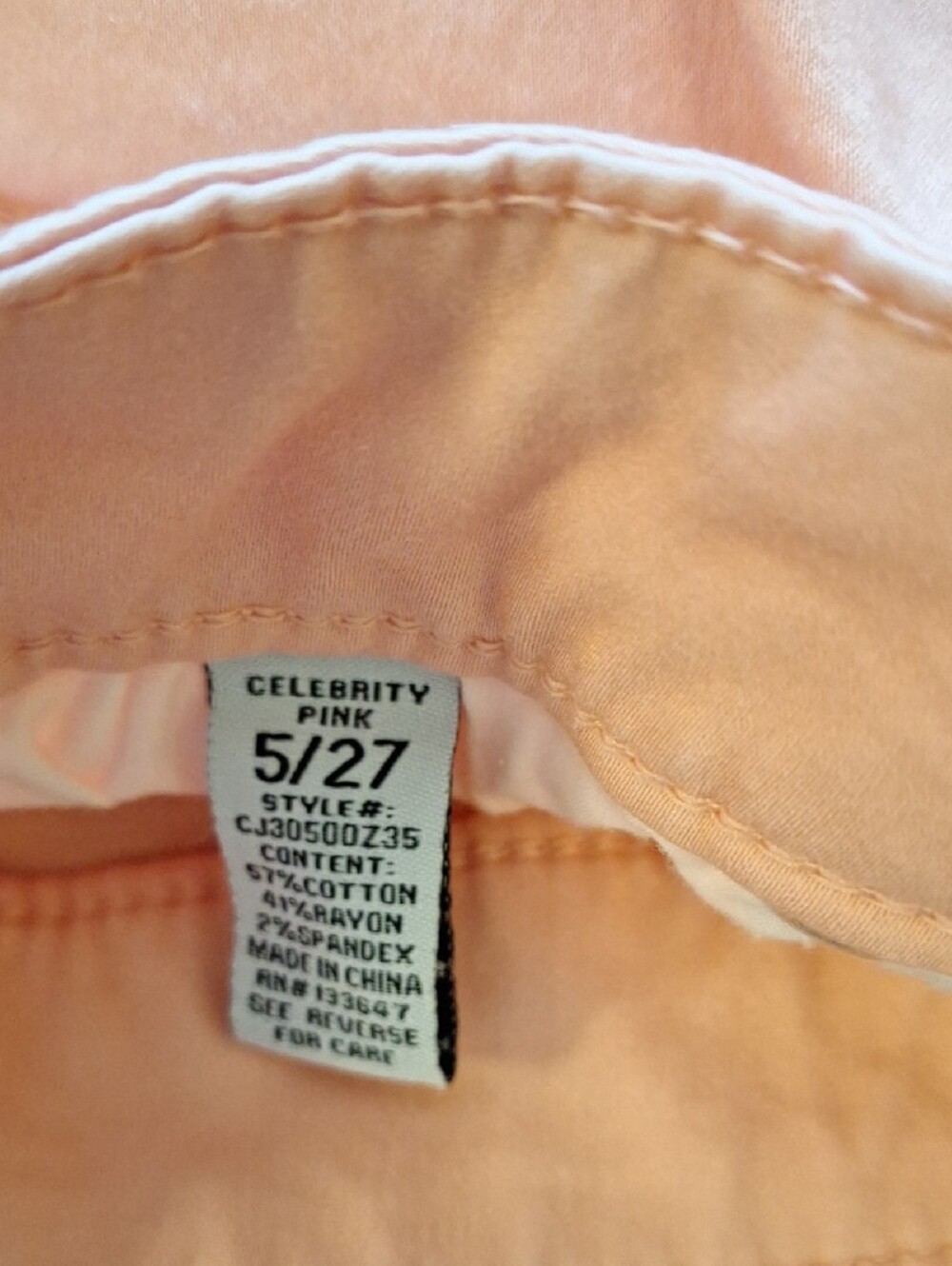 Celebrity Pink Light Pink Roll-Cuff Denim Shorts. Size 5 - Picture 8 of 8